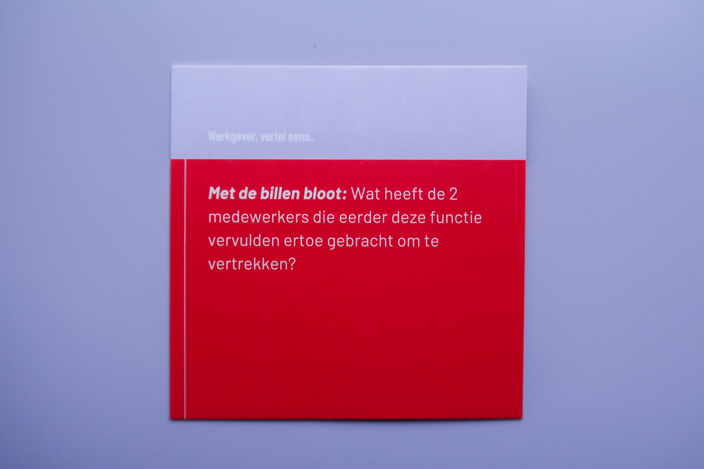 Kaartendeck; Solliciteren